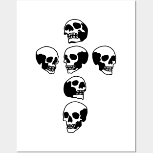 Six Skulls Posters and Art